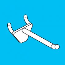 Single Prong Pegboard Hook